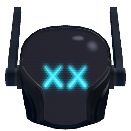 Roblox Item XX Blue Neon Cyber Mask