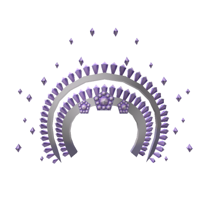 Roblox Item Crystal Crown - Purple