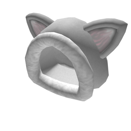 Fuzzy Grey Cat Hood Roblox