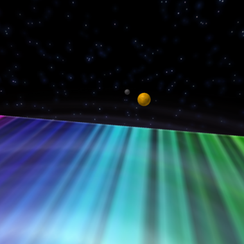 Solar system(Mercury,venus,earth, no mars,rainbow 
