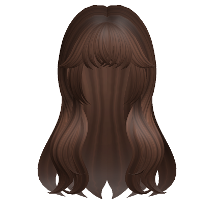 Roblox Item Long Wavy School Girl Hair (Brown)