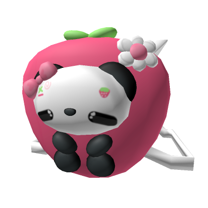 Panda Strawberry Backpack 1.0 | Roblox Item - Rolimon's
