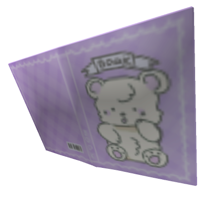 Roblox Item ୨୧ cute purple bear book