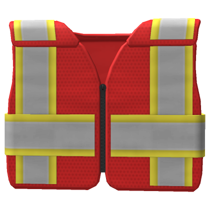 Roblox Item Red High Visibility Vest