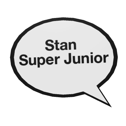 Stan Super Junior KPOP Speech Bubble Roblox Item Rolimon s