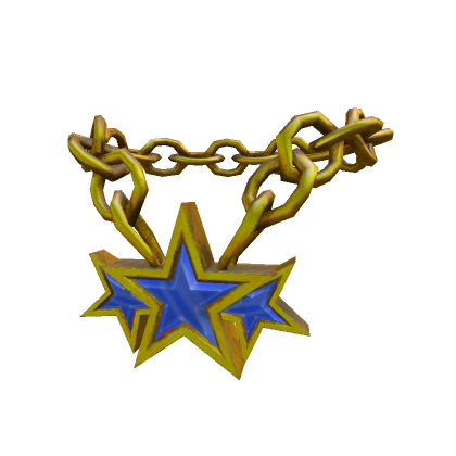 Roblox Item Sapphire Star Bling Necklace