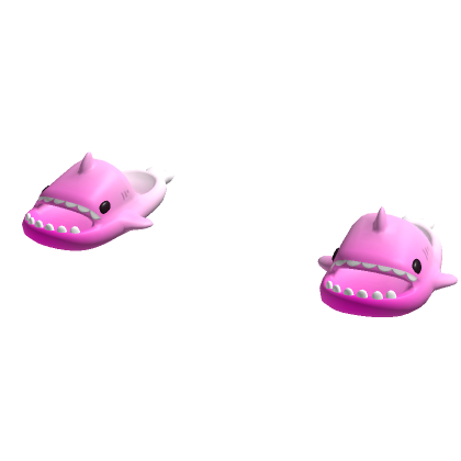Pink hotsell shark slippers