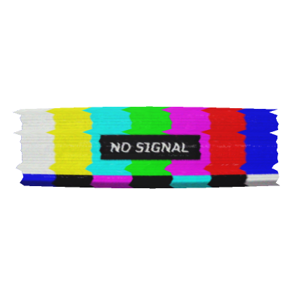 Roblox Item NO SIGNAL // Censor Bar