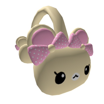 kawaii bear earmuffs (yellow and pink) | Roblox Item - Rolimon's