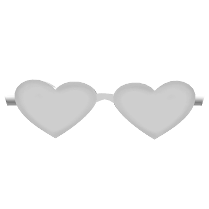 Roblox Item White Heart Glasses
