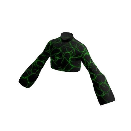Green Lightning Cropped Sweater | Roblox Item - Rolimon's