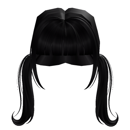 Low Pigtail Hair Extension (white) - Roblox