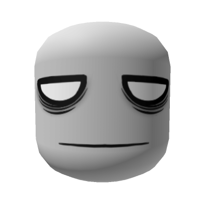 Roblox Item Unamused Face Mask - Gray