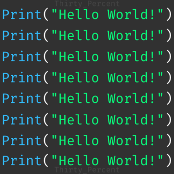 Print("Hello World!")
