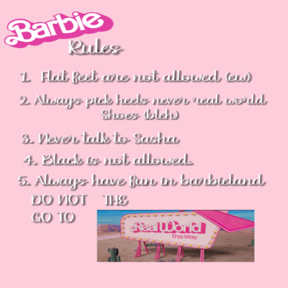 Barbie comp rules aldc ora