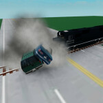 Drive a Car into Track and Hit by Train