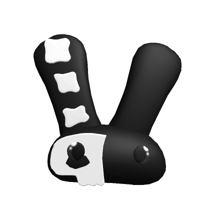Black and White Bunny Clip | Roblox Item - Rolimon's
