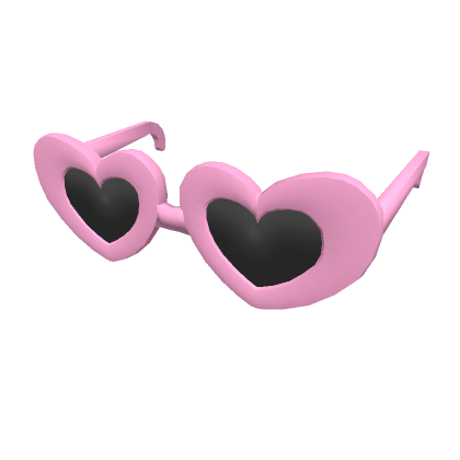 Roblox Item Light Pink Heart Clout Goggles