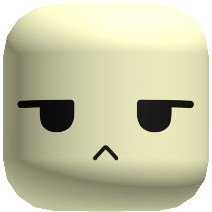Roblox Item ୨୧ cute grumpy frown tired face mask