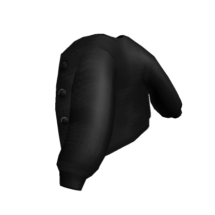 Roblox Item Black Over-The-Shoulder Cardigan (3.0)