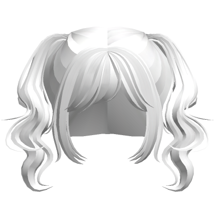 cheap short wavy ponytails (white) | Roblox Item - Rolimon's