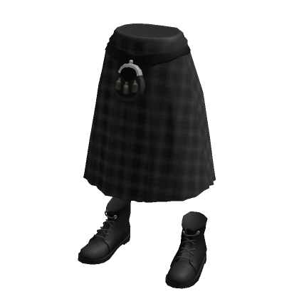 Black plaid new arrivals skirt roblox