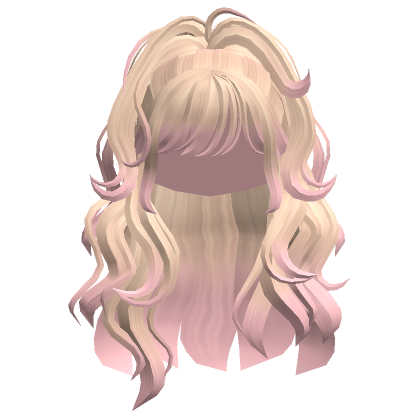 Curly Blonde Ponytail with bangs's Code & Price - RblxTrade