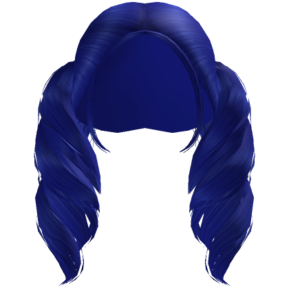 Roblox Item Royal Blue Swirly Pigtails