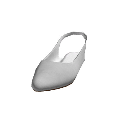 Roblox Item Shoes_Satin_Slingback_001_White_Left_Accessory