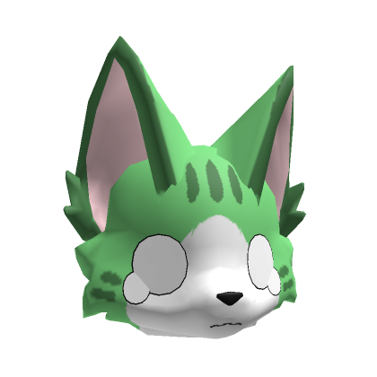 Shocked Green Kemono Cat | Roblox Item - Rolimon's