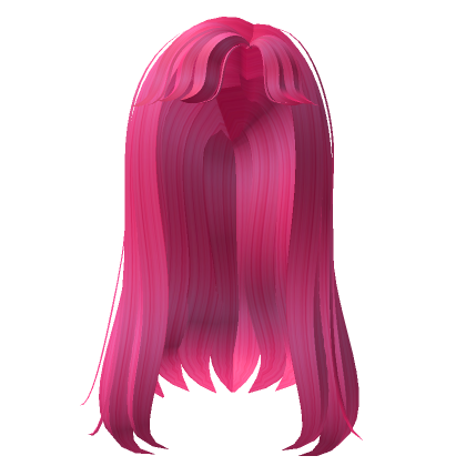 Cute y2k hot pink straight hair | Roblox Item - Rolimon's
