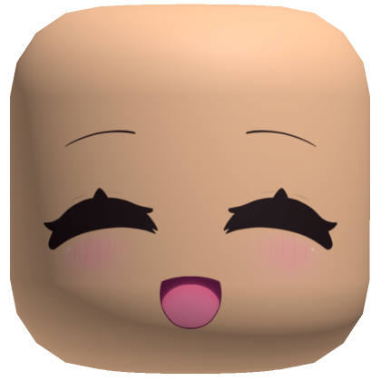 💖 Cute Blush Smile Kawaii Face Mask (Beige)