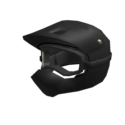 Motocross Helmet In Black With Transparent Visor - Roblox