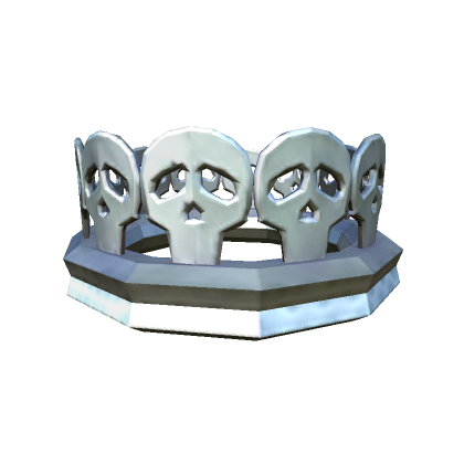 Roblox Item Silver Crown of The Skeleton King
