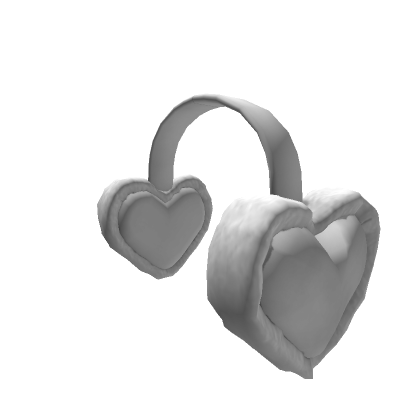 Roblox Item ♡ White Heart Earmuffs