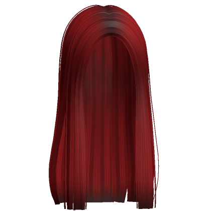 Roblox Item Long Straight Preppy Stylish Hair (Red)