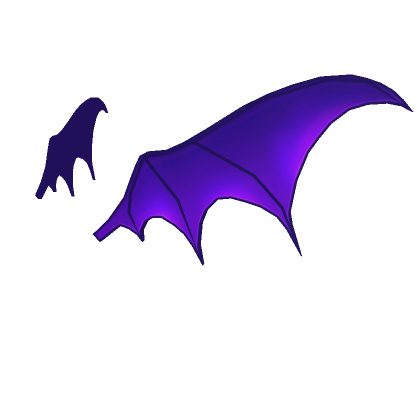 Roblox Item Glowing Purple Bat Head Wings