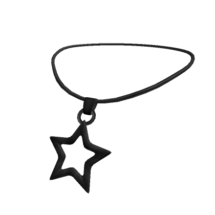 Y2k Black Star Necklace  Roblox Item - Rolimon's