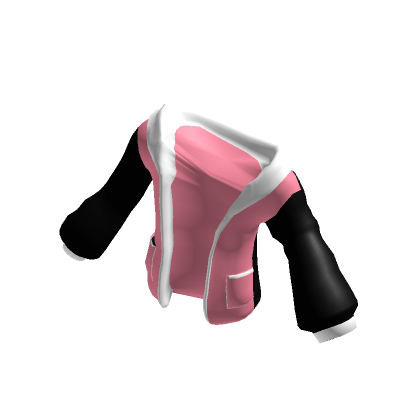 Pink off the shoulder jacket discount