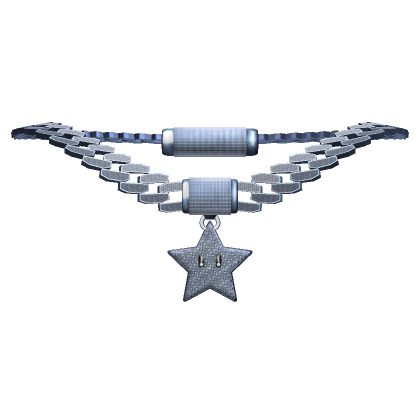Iced out star chain hot sale
