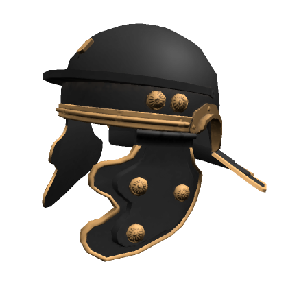 Roblox Item Black Roman Helmet
