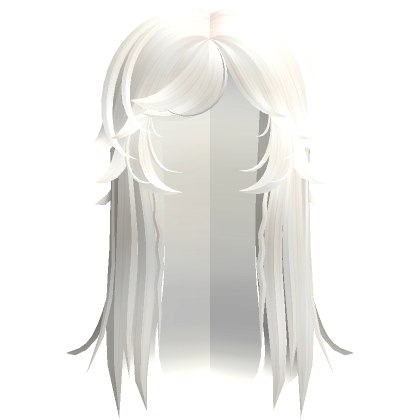 Long grunge hair in White | Roblox Item - Rolimon's