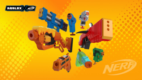 NERF ROBLOX GUNS! Arsenal Pulse Laser and more! 