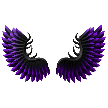 Ornate Angel Wings - Black & Purple | Roblox Item - Rolimon's