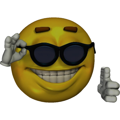 Smile Glasses Thumbs Up Emoji Shoulder Pal Left Roblox Item