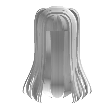 Roblox Item Sweet Half Up Pigtails Long Hair in White