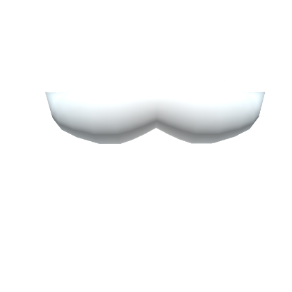 Cartoony White Mustache | Roblox Item - Rolimon's