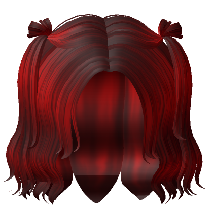 Roblox Item Cheap Preppy Pigtails (Red)