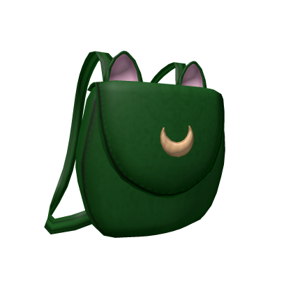Roblox Item Mooncat Backpack Green 3.0
