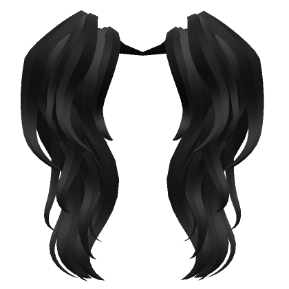 Download Hd Black Hair Extensions Transparent Roblox - Black Roblox Black  Hair Extensions Png,Long Black Hair Png - free transparent png images 